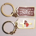 Breloc metalic - Dragostea nu va pieri niciodata!